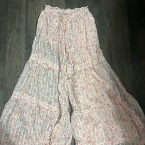 Free People Emmaline Tiered Pull On Pants